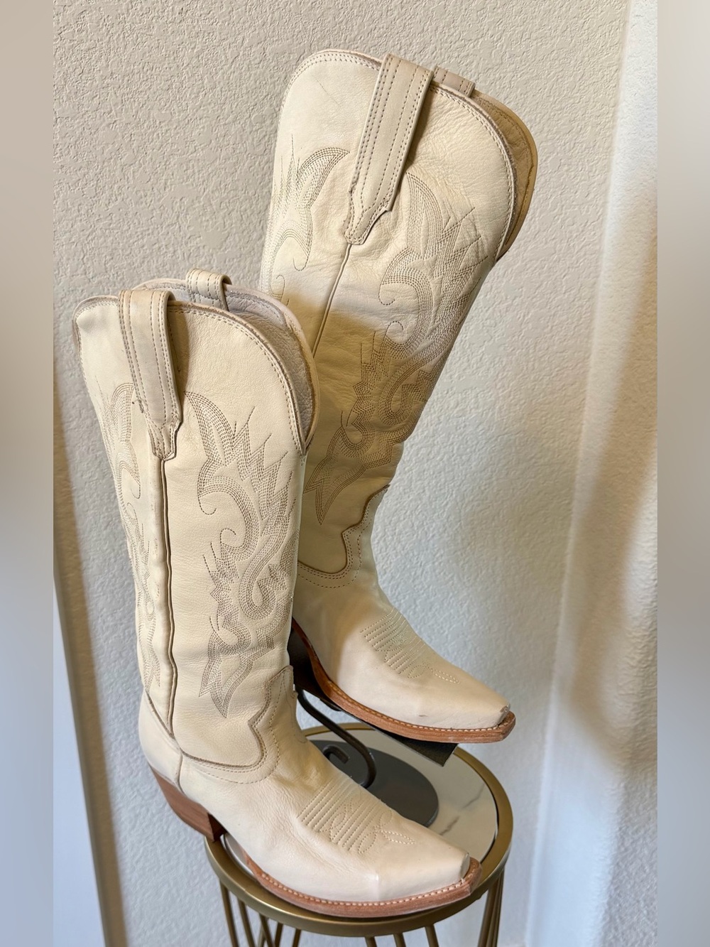 Freebird Woodland Beige Western Cowboy Boots - Women's Embroidered Leather